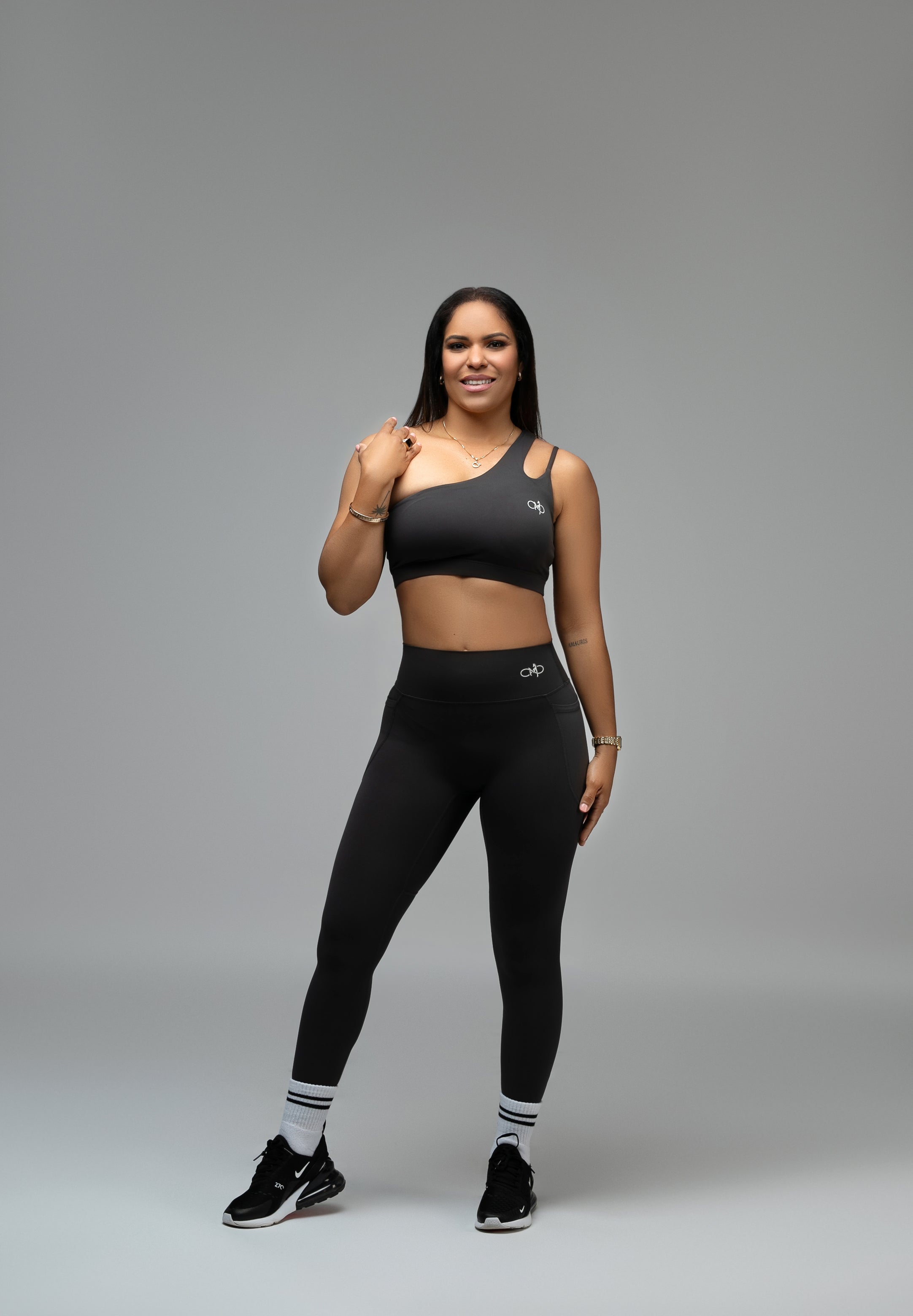 One shoulder- Leggings Set
